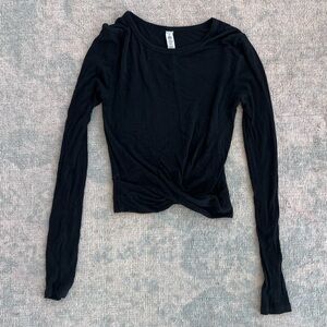 ALO Yoga Black Long Sleeve Top